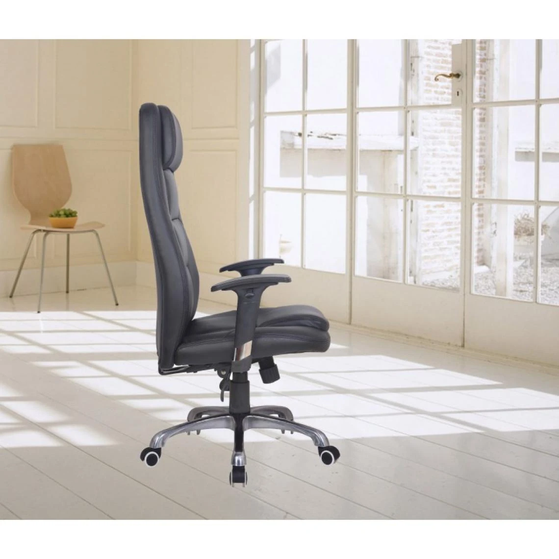 ECO-DE 122N Chaise De Bureau Pivotante Noir 4 ECO-DE 122N Chaise De Bureau Pivotante Noir – Image 4