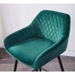 AINPECCA 2 Bar Chaises En Cuir Velours -Magasin Joss & Main 24 bar chaises en cuir artificielvelours tabouret chaises a manger bars jambes metalliques 14125100 39372552 1140x1140