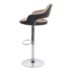 Mendler 2x Tabouret De Bar HWC-F16, Tabouret Pivotant, Avec Dossier Simili Cui... -Magasin Joss & Main 2x tabouret de bar hwc f16 tabouret pivotant avec dossier simili cuir taupe noir 10500916 27185452 1140x1140