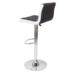 Mendler 2x Tabouret De Bar HWC-G87, Chaise Bar, Réglable En Hauteur ~ Tissu G... -Magasin Joss & Main 2x tabouret de bar hwc g87 chaise bar reglable en hauteur tissu gris fonce et similicuir blancpied chrome 7555614 19064848 1200x1200