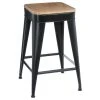 Atmosphera, Createur D'Interieur Tabouret De Bar Joris - H. 60 Cm - Noir