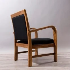 MACABANE Fauteuil En Teck Et Coton Uni Scandi - Noir -Magasin Joss & Main 576e6ea9 39e4 45ed 9b55 edfa4c12d6ac zoom prd 3s 1140x1140