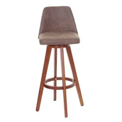 Mendler Tabouret De Bar HWC-C43, Chaise De Bar / Comptoir, Bois Tissu, Rotatif... -Magasin Joss & Main 61285 3