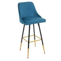 Mendler 2x Tabouret De Bar HWC-E70, Chaise De Bar/comptoir, Design Rétro, Vel... -Magasin Joss & Main 68666 6