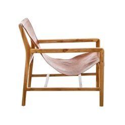 Tousmesmeubles Fauteuil Lounge Teck/Cuir Cognac - ESSAOUIRA N°2 6 Tousmesmeubles Fauteuil Lounge Teck/Cuir Cognac - ESSAOUIRA N°2 -Magasin Joss & Main 69038 thickbox default