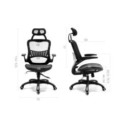 Wewoo 712-W Chaise De Bureau Rotative Minimaliste Moderne Pour Ordinateur, C... -Magasin Joss & Main 712 w moderne minimaliste ordinateur bureau chaise tournante ergonomie a la maison chaise e sports noir