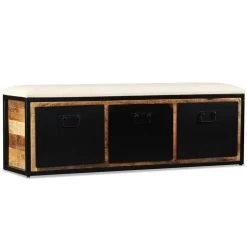 HELLOSHOP26 Banquette Pouf Tabouret Meuble Banc De Rangement Avec 3 Tiroirs Bois D... -Magasin Joss & Main 8718475557210 g en hd 4