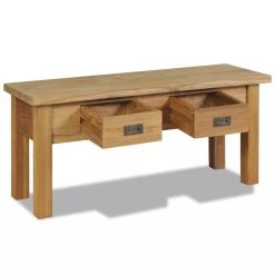 HELLOSHOP26 Banquette Pouf Tabouret Meuble Banc D'entrée Teck Massif 90 Cm 300218... -Magasin Joss & Main 8718475558651 g en hd 3