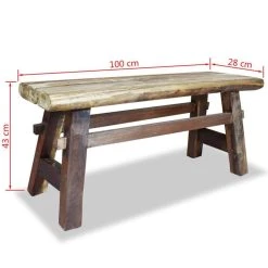 HELLOSHOP26 Banquette Pouf Tabouret Meuble Banc Bois De Récupération Massif 100 ... -Magasin Joss & Main 8718475569060 g en hd 3