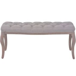 HELLOSHOP26 Banquette Pouf Tabouret Meuble Banc Lin Bois Massif 110 Cm Gris Clair ... 7 HELLOSHOP26 Banquette Pouf Tabouret Meuble Banc Lin Bois Massif 110 Cm Gris Clair ... -Magasin Joss & Main 8718475574514 g en hd 2