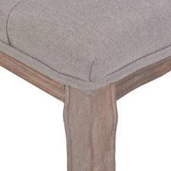 HELLOSHOP26 Banquette Pouf Tabouret Meuble Banc Lin Bois Massif 110 Cm Gris Clair ... 9 HELLOSHOP26 Banquette Pouf Tabouret Meuble Banc Lin Bois Massif 110 Cm Gris Clair ... -Magasin Joss & Main 8718475574514 g en hd 4
