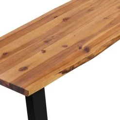 HELLOSHOP26 Banquette Pouf Tabouret Meuble Banc En Bois D'acacia Massif 145 Cm 300... -Magasin Joss & Main 8718475590316 g en hd 3 1