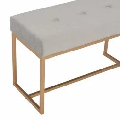 HELLOSHOP26 Banquette Pouf Tabouret Meuble Banc 80 Cm Gris Velours 3002093 -Magasin Joss & Main 8718475731740 g en hd 3