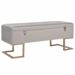 HELLOSHOP26 Banquette Pouf Tabouret Meuble Banc Avec Compartiment De Rangement 105...