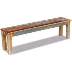 HELLOSHOP26 Banquette Pouf Tabouret Meuble Banc 160 Cm Bois De Récupération Mass... -Magasin Joss & Main 8718475995050 g en hd 3
