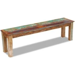 HELLOSHOP26 Banquette Pouf Tabouret Meuble Banc 160 Cm Bois De Récupération Mass... -Magasin Joss & Main 8718475995050 g en hd 4