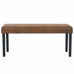 HELLOSHOP26 Banquette Pouf Tabouret Meuble Banc 106 Cm Marron Similicuir Daim 3002... 7 HELLOSHOP26 Banquette Pouf Tabouret Meuble Banc 106 Cm Marron Similicuir Daim 3002... -Magasin Joss & Main 8719883569154 g en hd 2