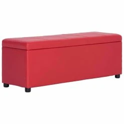 HELLOSHOP26 Banquette Pouf Tabouret Meuble Banc Avec Compartiment De Rangement 116...