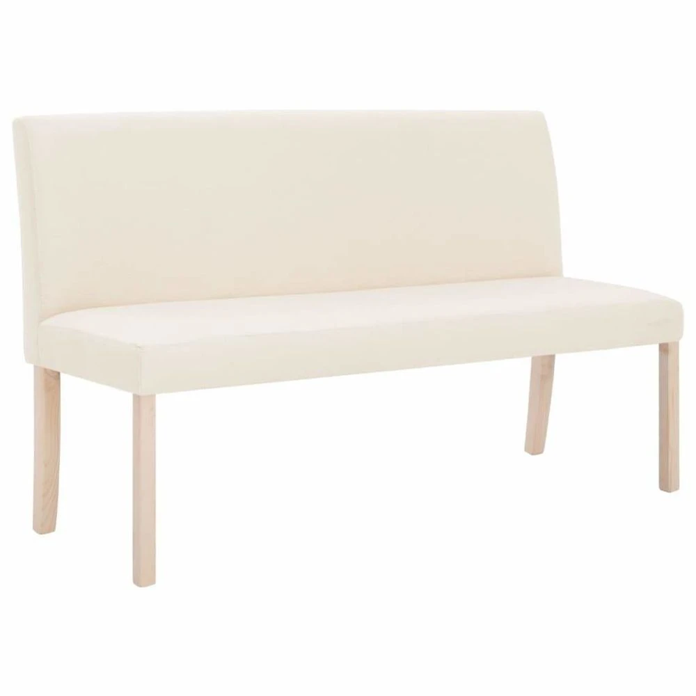 HELLOSHOP26 Banquette Pouf Tabouret Meuble Banc 139 5 Cm Crème Polyester 3002060 1 HELLOSHOP26 Banquette Pouf Tabouret Meuble Banc 139 5 Cm Crème Polyester 3002060