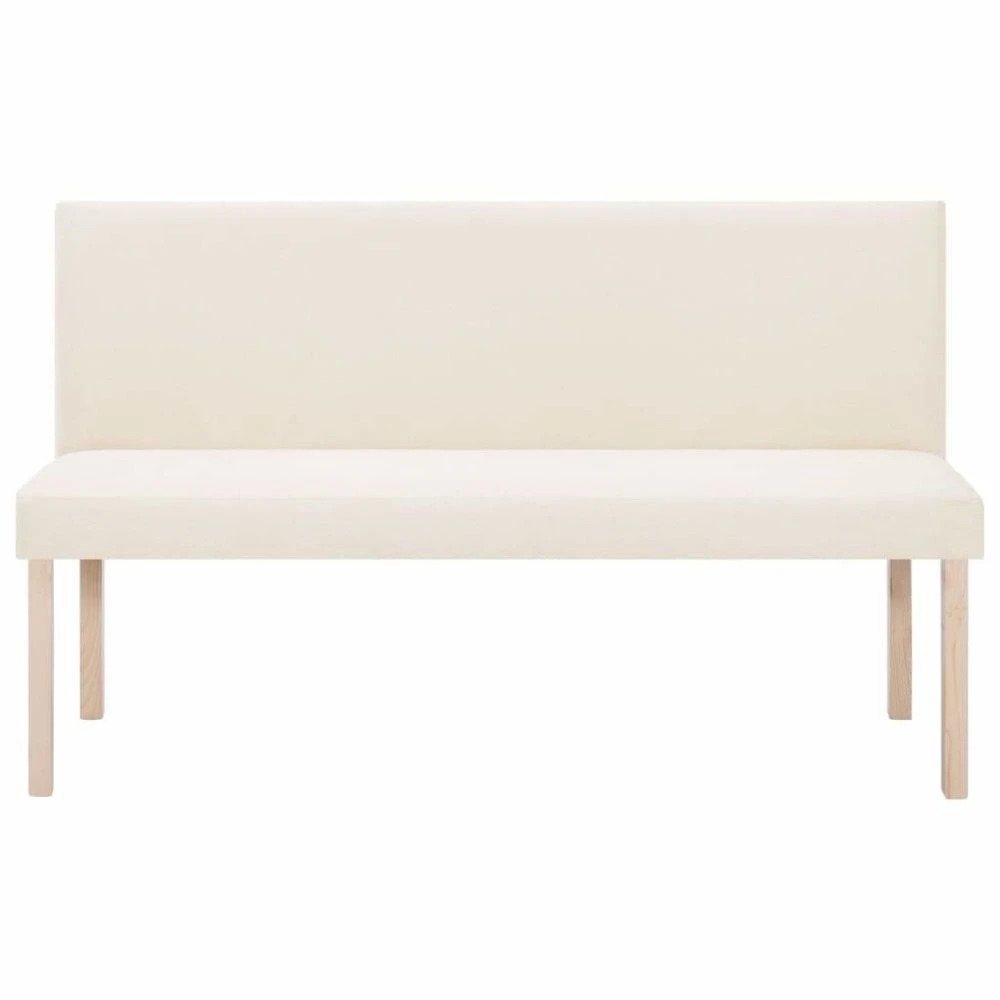 HELLOSHOP26 Banquette Pouf Tabouret Meuble Banc 139 5 Cm Crème Polyester 3002060 3 HELLOSHOP26 Banquette Pouf Tabouret Meuble Banc 139 5 Cm Crème Polyester 3002060 – Image 3