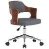Icaverne - Chaises De Bureau Ligne Chaise Pivotante De Bureau Gris Boi...