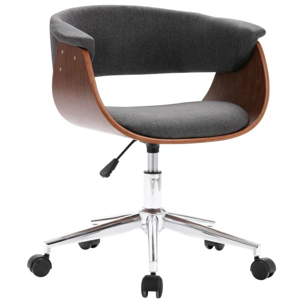 Icaverne - Chaises De Bureau Collection Chaise Pivotante De Bureau Gri... 1 Icaverne - Chaises De Bureau Collection Chaise Pivotante De Bureau Gri...