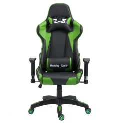 IDIMEX Chaise De Bureau GAMING, Revêtement Synthétique Noir Et Vert -Magasin Joss & Main 93974 1 n