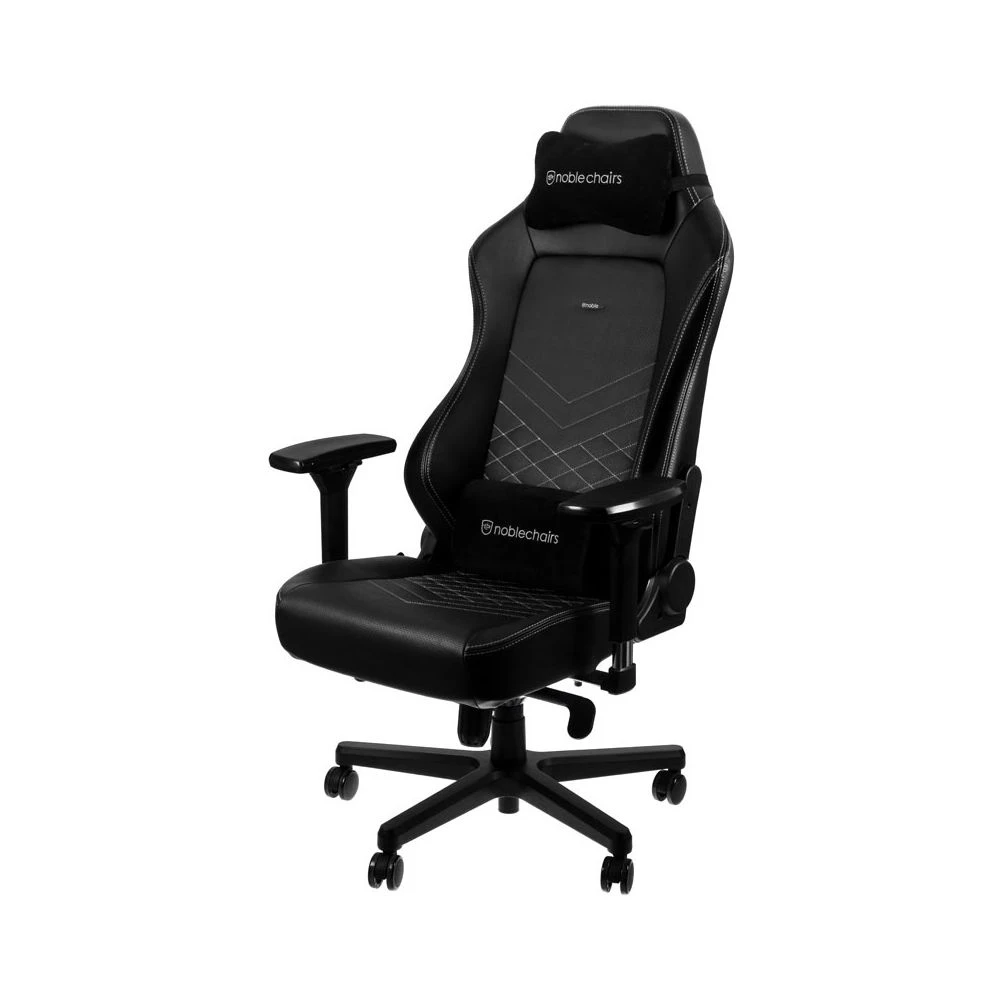 Noblechairs HERO - Noir/Blanc Platine 3 Noblechairs HERO - Noir/Blanc Platine – Image 3