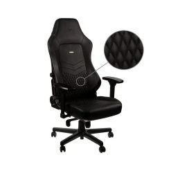 Noblechairs HERO - Vrai Cuir - Noir/Noir