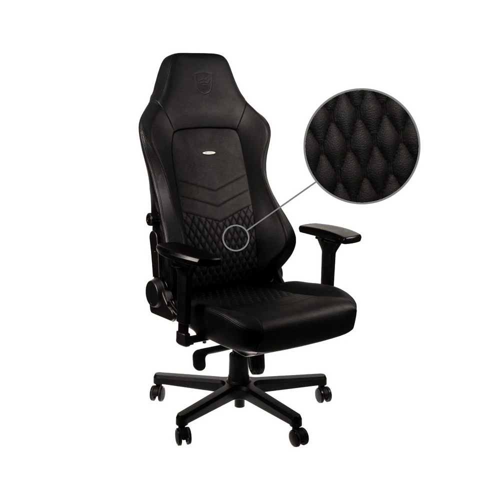 Noblechairs HERO - Vrai Cuir - Noir/Noir 1 Noblechairs HERO - Vrai Cuir - Noir/Noir