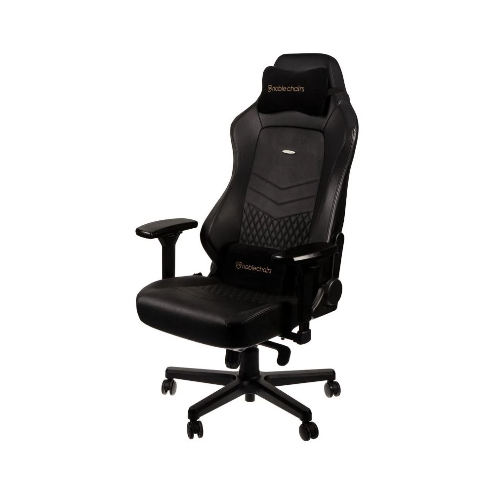 Noblechairs HERO - Vrai Cuir - Noir/Noir 3 Noblechairs HERO - Vrai Cuir - Noir/Noir – Image 3