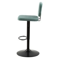 Rendez Vous Déco Chaise De Bar Viktor En Velours Vert D'eau 60/81 Cm (lot De 2) -Magasin Joss & Main acheter chaise de bar confortable en velours vert