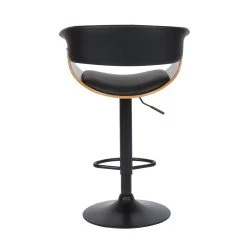 Rendez Vous Déco Chaise De Bar Noire Basile Avec Accoudoirs 55.5/81 Cm -Magasin Joss & Main acheter chaise de bar vintage noire