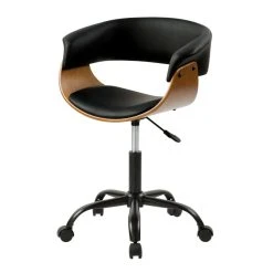 Rendez Vous Déco Chaise De Bureau Basile Noire 7 Rendez Vous Déco Chaise De Bureau Basile Noire -Magasin Joss & Main acheter chaise de bureau sur roulettes noire 1 2