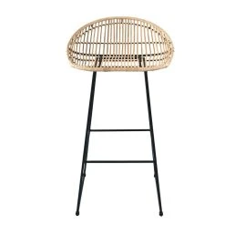 Rendez Vous Déco Tabouret De Bar Lotus En Rotin 77 Cm (lot De 2) -Magasin Joss & Main acheter tabouret de bar assise rotin naturel