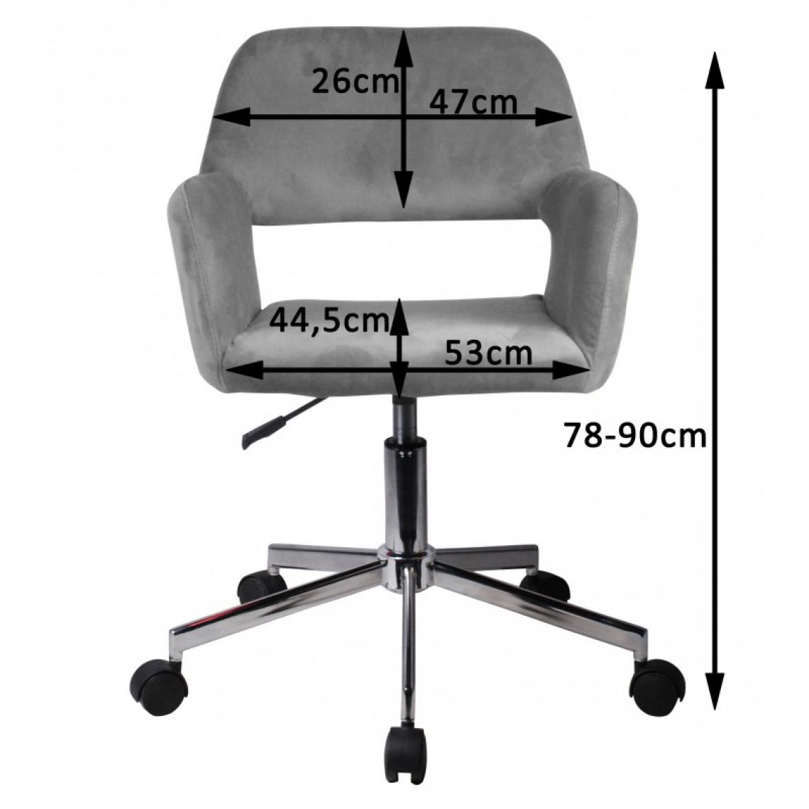 Hucoco ANISA | Chaise Pivotante En Velours élégant | Chaise De Bureau | Bas... 5 Hucoco ANISA | Chaise Pivotante En Velours élégant | Chaise De Bureau | Bas... – Image 5