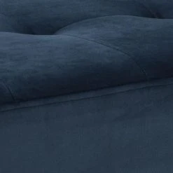 TOILINUX Banc 2 Places Bella En Métal Et Tissus Effet Velours - Bleu Et Noir -Magasin Joss & Main banc 2 places bella en metal et tissus effet velours bleu et noir 13145022 35732012 1140x1140