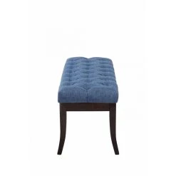 Decoshop26 Banc Avec Assise En Tissu Bleu Rembourrée Capitonné 100 Cm Style Che... -Magasin Joss & Main banc avec assise en tissu bleu rembourree capitonne 100 cm style chesterfield pieds bois fonce ban10048 10278786 26530018 1140x1140