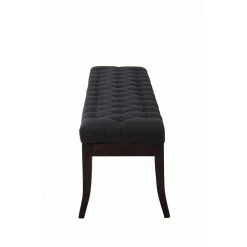 Decoshop26 Banc Avec Assise En Tissu Noir Rembourrée Capitonné 150 Cm Style Che... 5 Decoshop26 Banc Avec Assise En Tissu Noir Rembourrée Capitonné 150 Cm Style Che... -Magasin Joss & Main banc avec assise en tissu noir rembourree capitonne 150 cm style chesterfield pieds bois fonce ban10068 10278732 26529848 1140x1140
