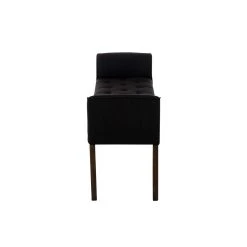 Decoshop26 Banc Banquette Capitonné En Tissu Noir Avec Pieds En Bois Marron Fonc... -Magasin Joss & Main banc banquette capitonne en tissu noir avec pieds en bois marron fonce largeur 133cm ban10099 10278630 26529540 1140x1140