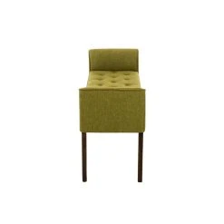 Decoshop26 Banc Banquette Capitonné En Tissu Vert Avec Pieds En Bois Marron Fonc... -Magasin Joss & Main banc banquette capitonne en tissu vert avec pieds en bois marron fonce largeur 133cm ban10096 10278736 26529856 1140x1140