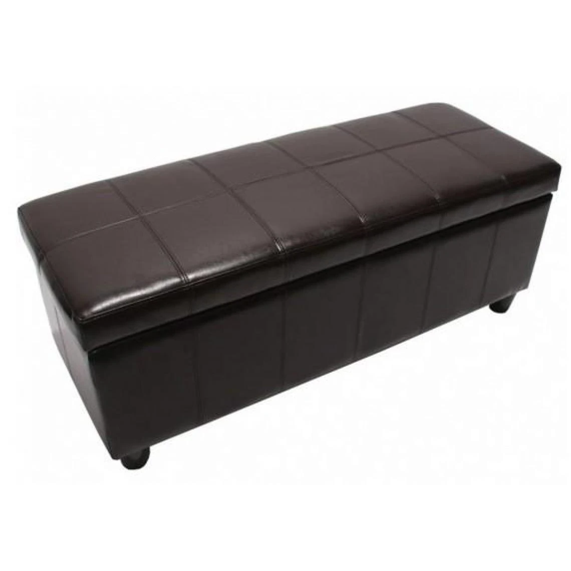 Decoshop26 Banc Banquette De Rangement Cuir Reconstitué Marron 112x45x45cm BAN04... 1 Decoshop26 Banc Banquette De Rangement Cuir Reconstitué Marron 112x45x45cm BAN04...
