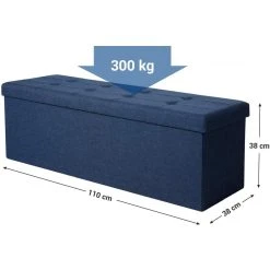 HELLOSHOP26 Banc Banquette Pouf De Rangement 120 Litres 110 Cm Bleu 12_0000219 -Magasin Joss & Main banc banquette pouf de rangement 120 litres 110 cm bleu 120000219 12043812 31923406 1140x1140