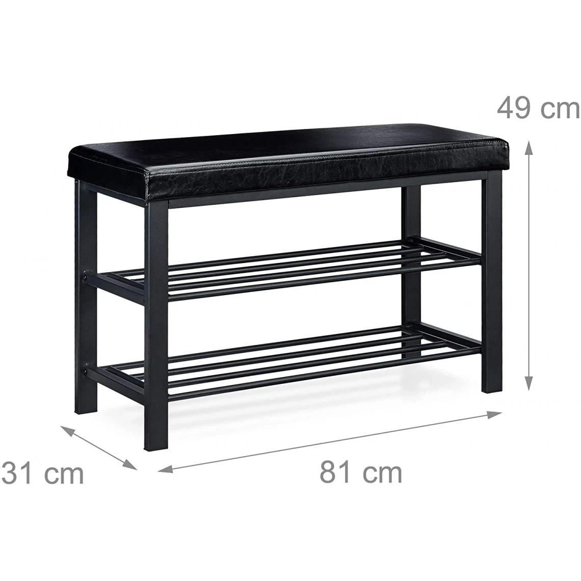 HELLOSHOP26 Banc De Rangement à Chaussures Meuble Assise Tabouret En Similicuir 2... 1 HELLOSHOP26 Banc De Rangement à Chaussures Meuble Assise Tabouret En Similicuir 2...