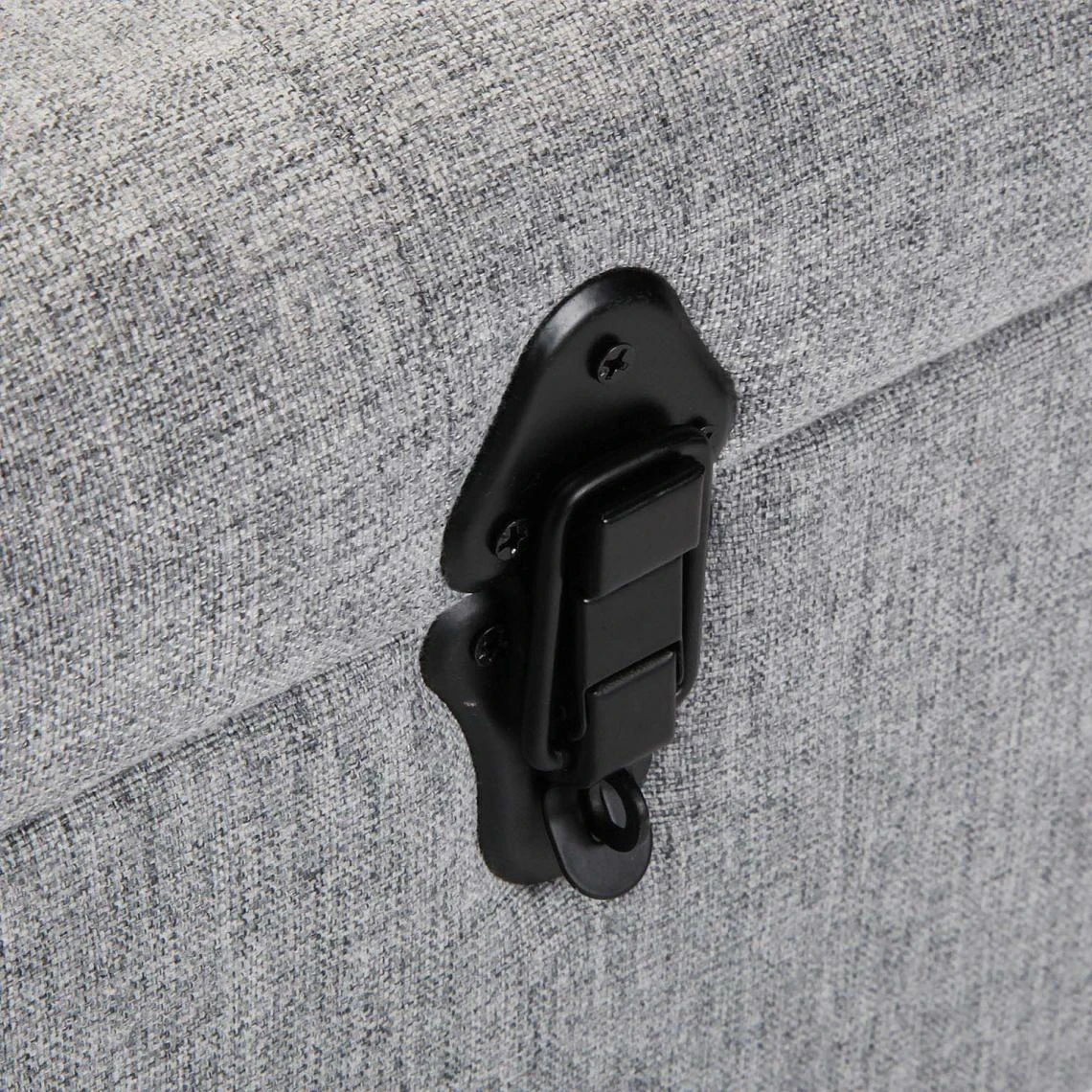 Versa Banc Malle De Rangement En Tissu 102 Cm Gris 4 Versa Banc Malle De Rangement En Tissu 102 Cm Gris – Image 4