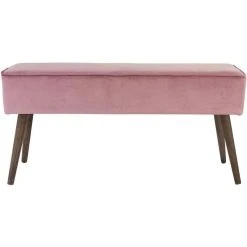 3S. X Home Banc Scandinave En Velours Rose VELVET