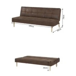 Tbs Banque Convertible Clic-clac 2 Places - Simili Marron - L 178 X P 89 X... -Magasin Joss & Main banque convertible clic clac 2 places simili marron l 178 x p 89 x h 78 cm jenny 14070030 39073284 1140x1140