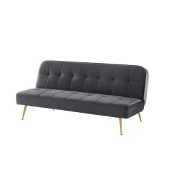 Baita Banquette AROMA Convertible En Velours Anthracite 3 Places -Magasin Joss & Main banquette aroma convertible en velours anthracite 3 places 13673990 37690506 1140x1140