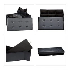 Magasin Joss & Main -Magasin Joss & Main banquette banc coffre de rangement avc tiroirs 76 cm noir 3013003 11031954 28815888 1140x1140