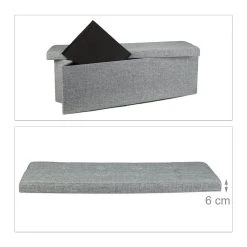 HELLOSHOP26 Banquette Banc Pour Coffre De Rangement En Lin Avec Couvercle Gris 114... -Magasin Joss & Main banquette banc pour coffre de rangement en lin avec couvercle gris 114 cm 3013010 11031990 28816034 1140x1140